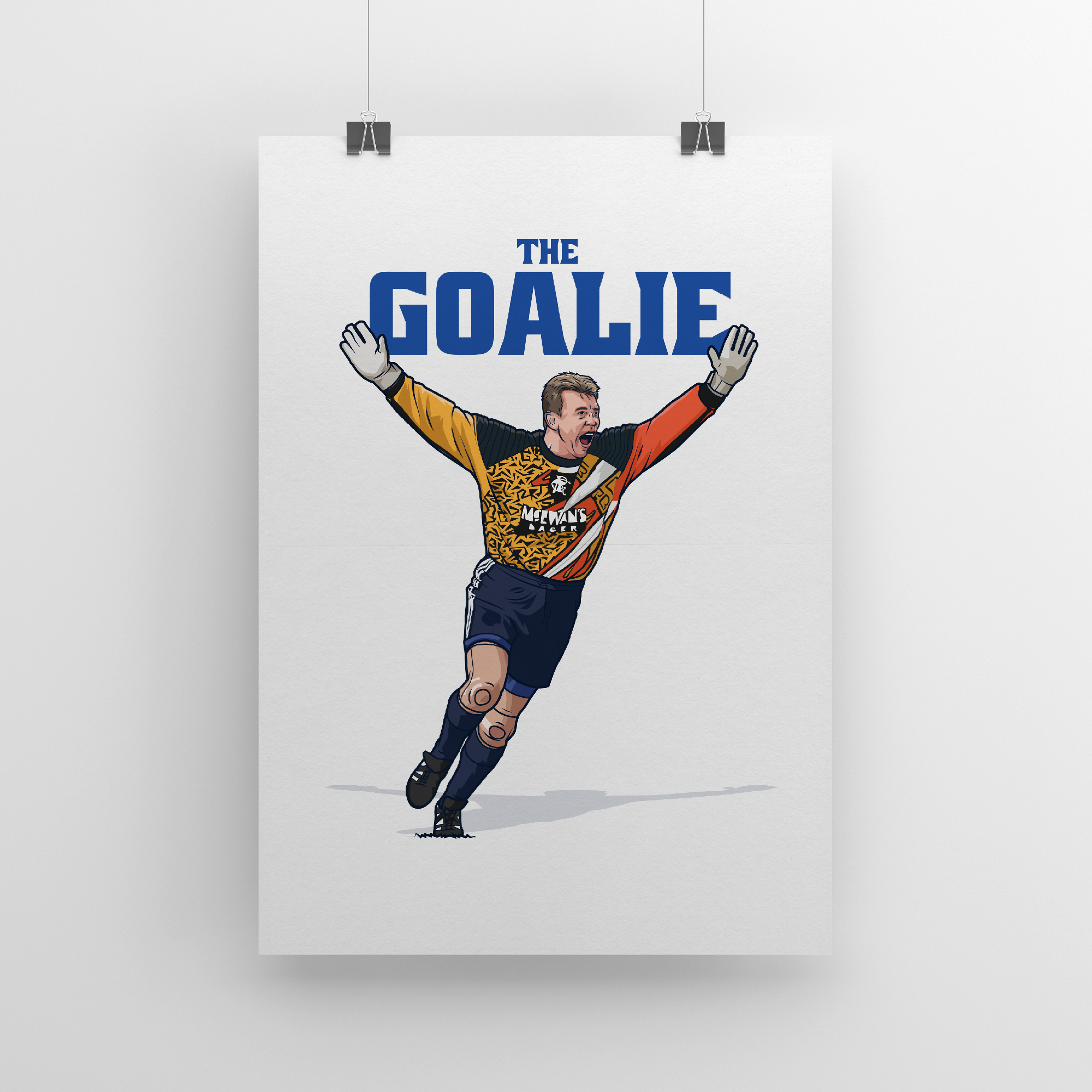 The Goalie White | Poster