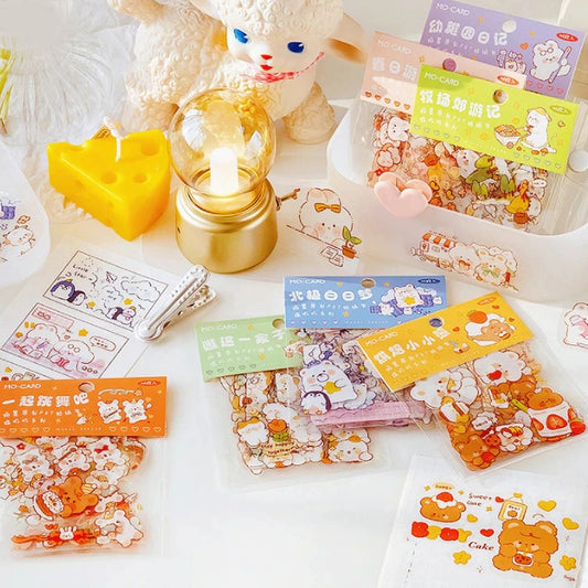 Kawaii Planner Stickers - Tiger Stickers - Peaches - Strawberry - Cute –  All The Kewt Stickers