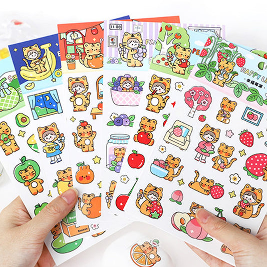 Cute Deco Sticker Sheets, Cute Stickers, 2 Sheets of Stickers, Paper K –  All The Kewt Stickers