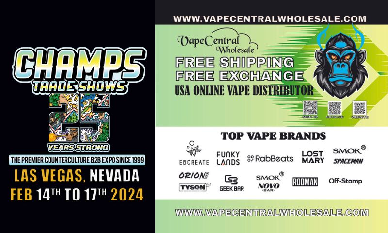 champs trade show banner|Vape Central Wholesale|Disposable