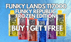 Funky Republic Ti 7000 Frozen Edition Disposable Vape Wholesale