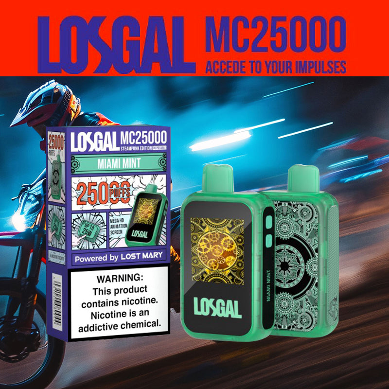 LOSGAL-MC25K|vape central wholesale|disposable|vape|Miami Mint