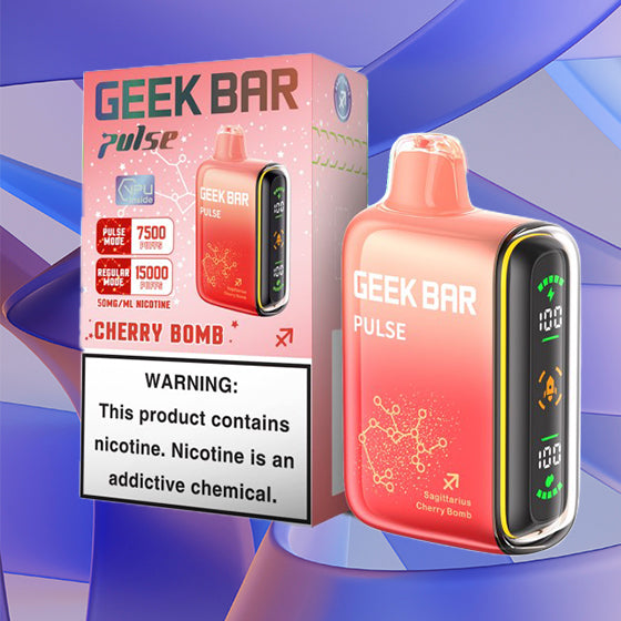 Geek Bar Pulse 15k|cherry bomb|Vape Central Wholesale|Disposable