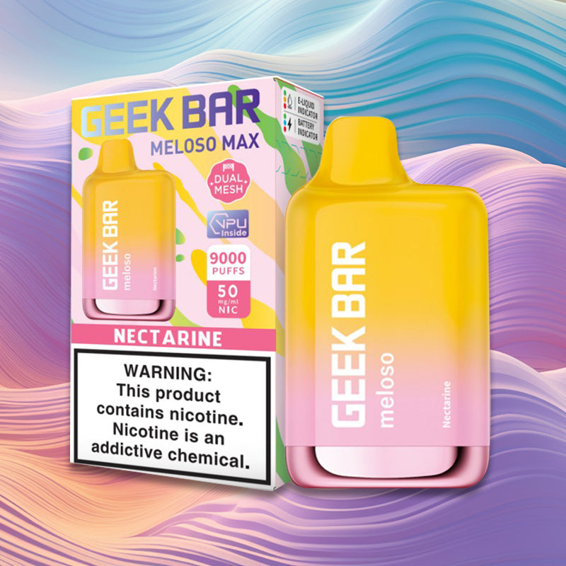 Vape Central Wholesale| Disposable vape |Geek Bar| Meloso Max| geek bar nectarine flaovor| geek bar wholesale
