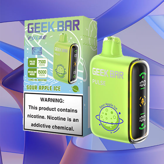 Geek bar Pulse |Vape central wholesale|Disposable|sour apple ice