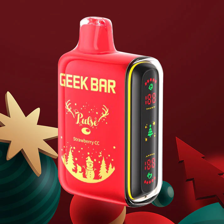 Geek bar Pulse Christmas Edition|Vape central wholesale|Disposable| Stawberry CC