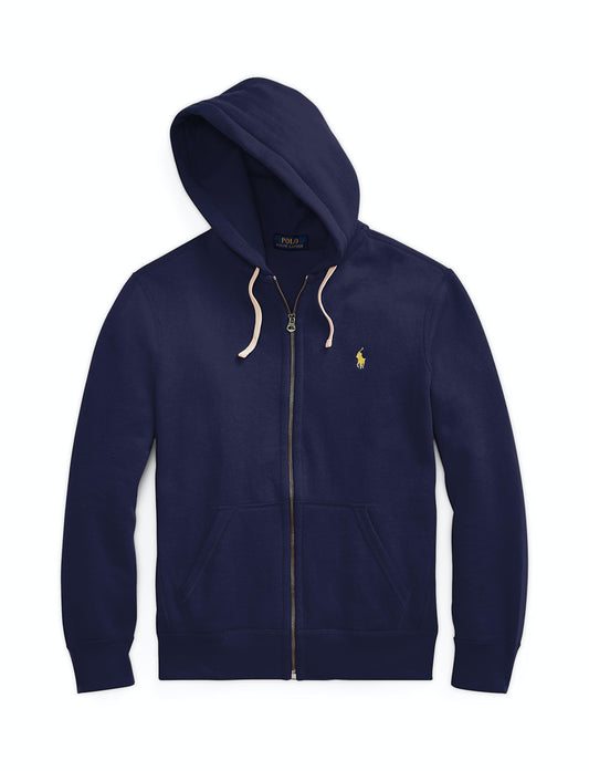 POLO RALPH LAUREN Logo-Embroidered Cotton-Blend Jersey Zip-Up Hoodie for  Men