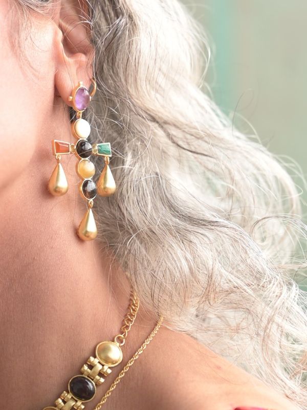 colour pop navratna earrings