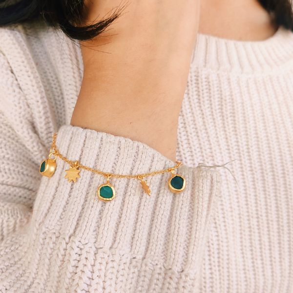 delicate bracelets with winter sweaters