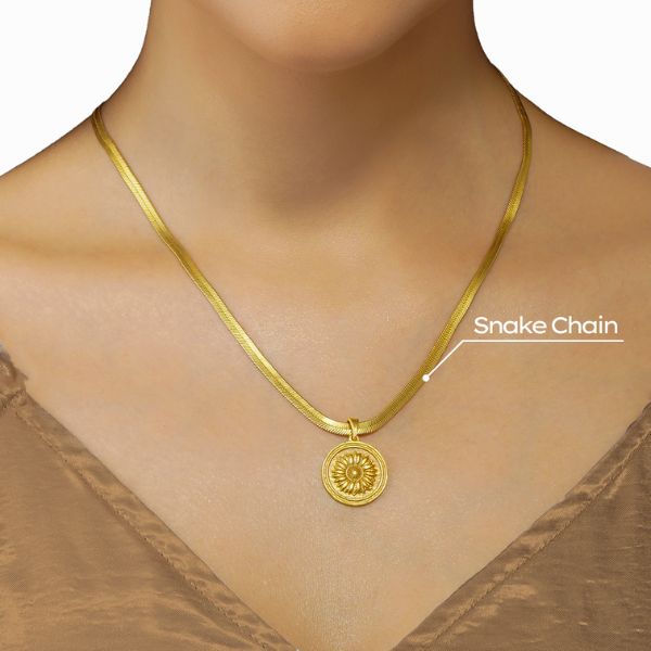 snake gold plated chain