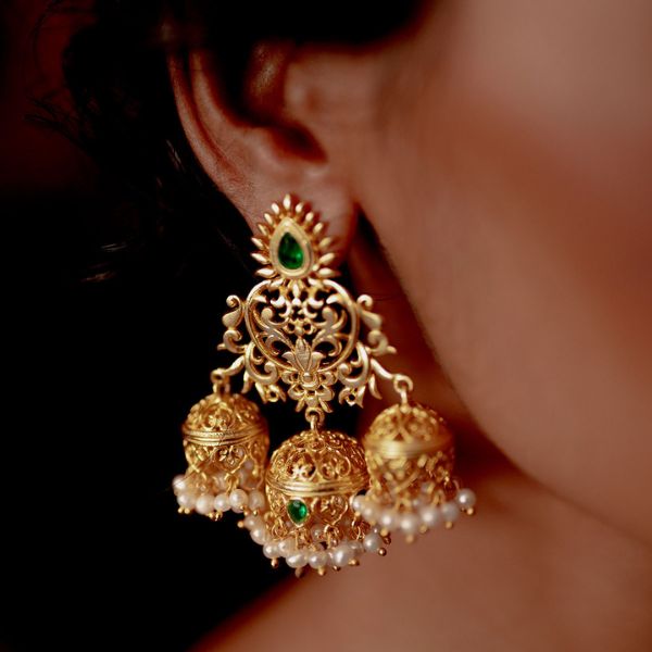 statement jhumkis for brides