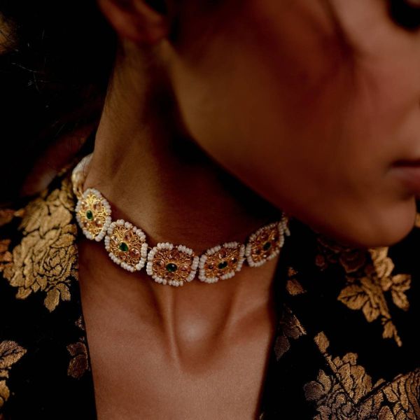 statement choker for brides