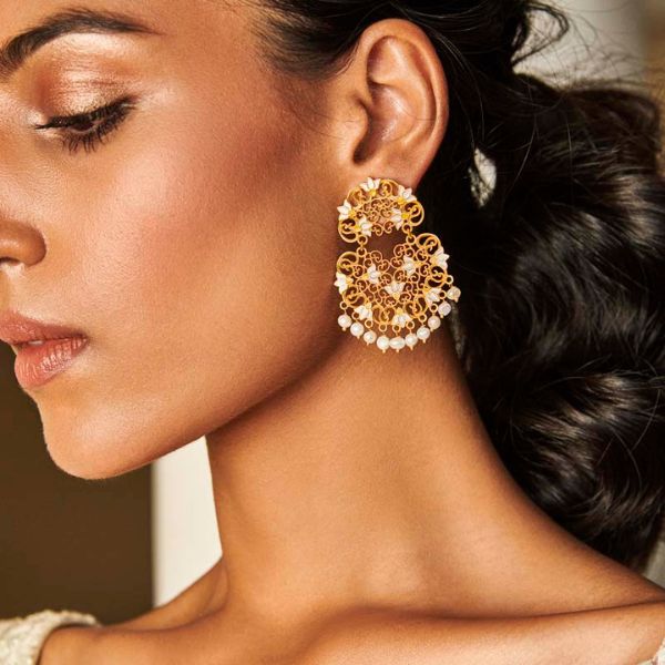 statement earrings for destination wedding udaipur