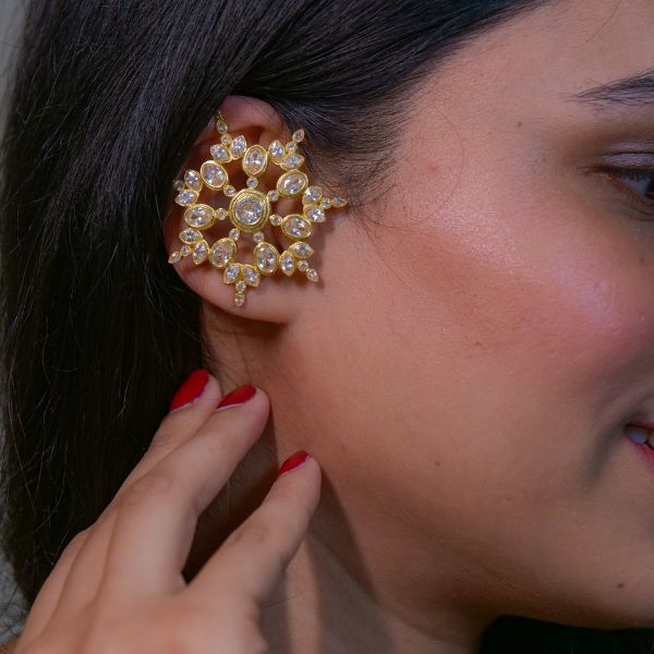 crystal ear cuff jewelry trend 2024