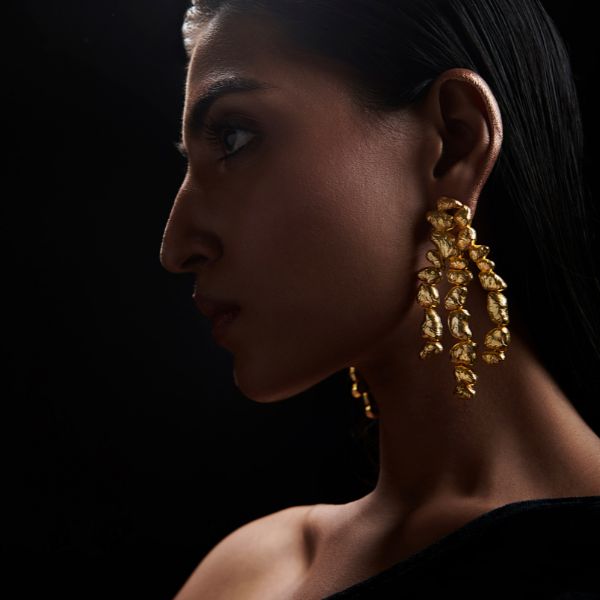 offbeat statement earrings for party season