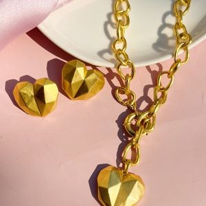heart shaped statement jewellery