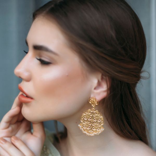 filigree earrings for brides