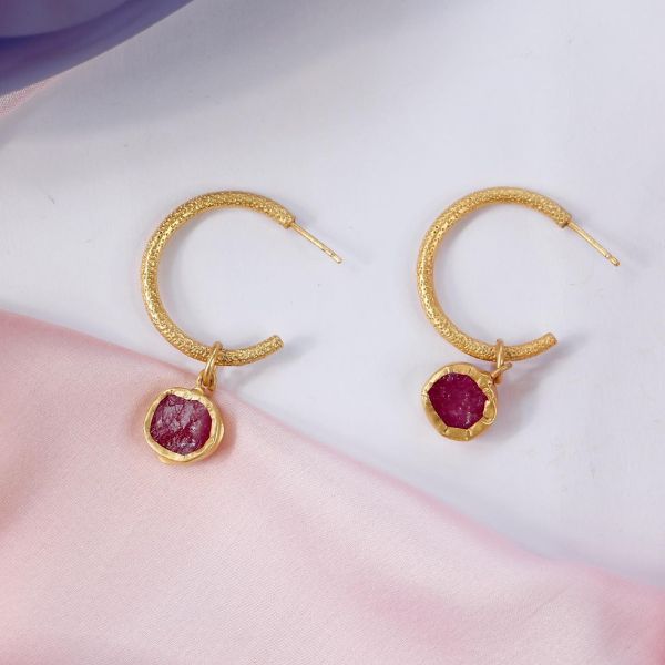 22k Plain Gold Earring JGS-2207-06409 – Jewelegance