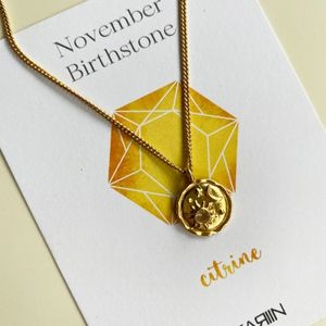 september birthstone necklace