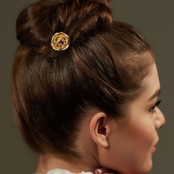 floral hair pin for brides
