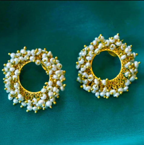 Gold Earrings for Western Dresses – Jewellery Hat