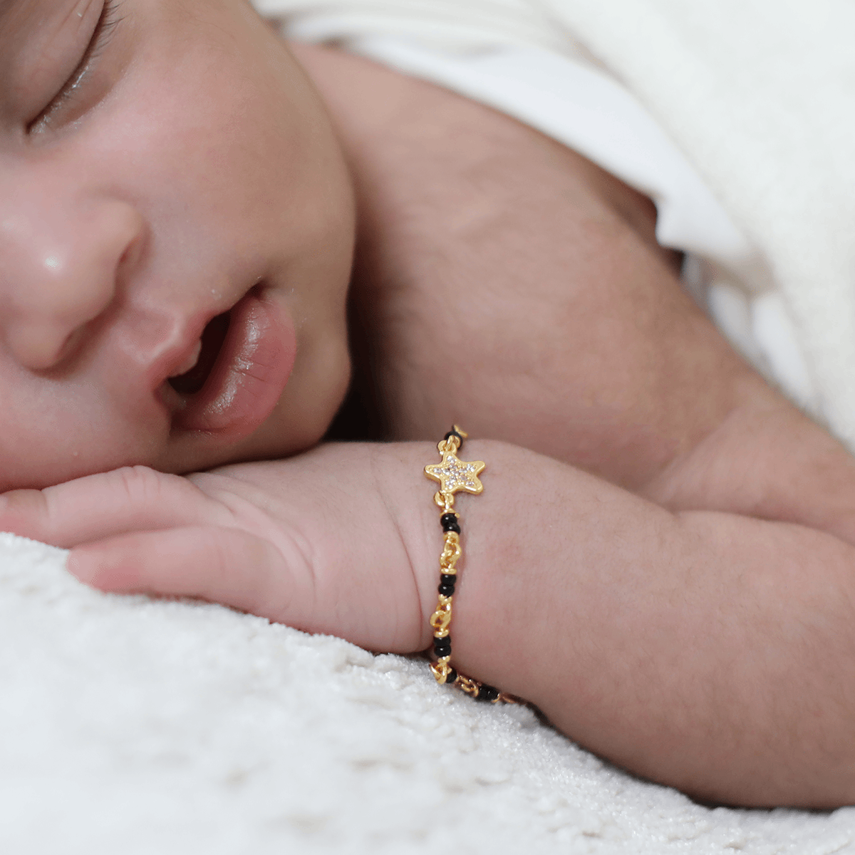 Nazar kada Bangle set Nazariya for New born baby boy girl child with Black  White | eBay