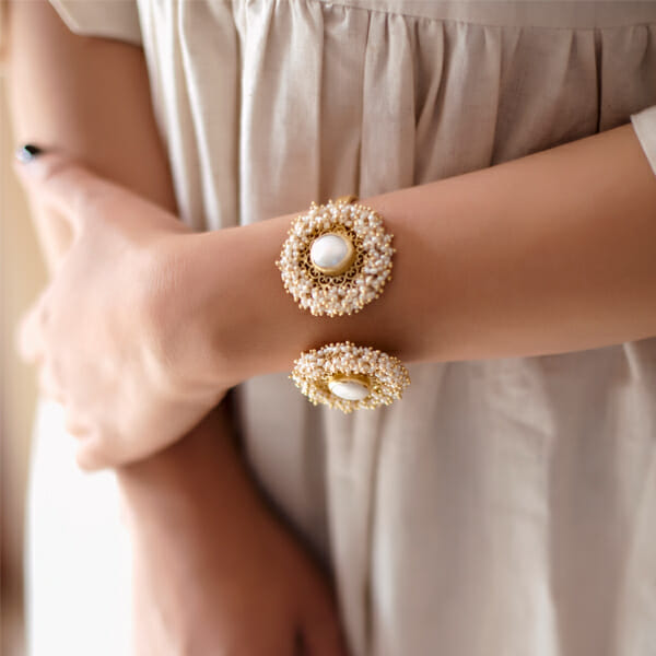 styling pearls with khadi