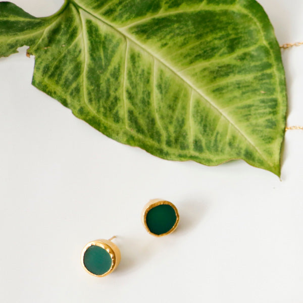 simple green studs for teej