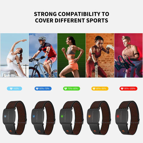 Coospo HW9 armband heart rate monitor