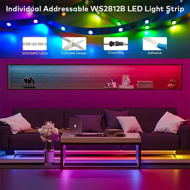 2 Main Led Strip Light Dc 5v Usb Ws2812b 1m 30m Rgb 5050 String Flexible Lamp Tape Bluetooth Control Tv Backlight Home Party Decoration 1 ?v=1653309628