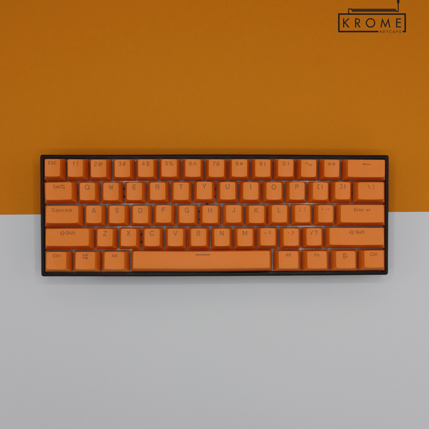 blank orange keycaps