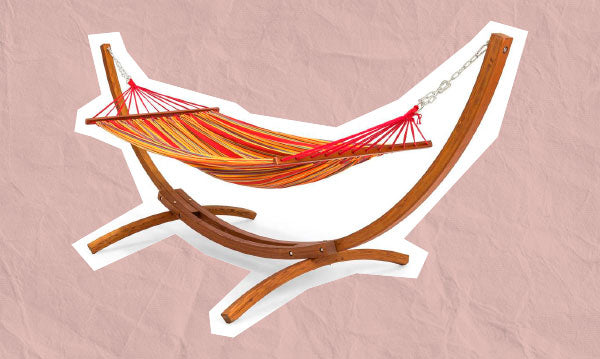 Hammock on an Arc Stand