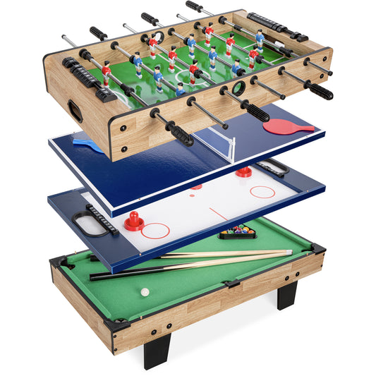 Best Choice Products 40in Portable Tabletop Air Hockey Arcade Table for  Game Room, Living Room w/ 100V Motor, Powerful Electric Fan, 2 Strikers, 2