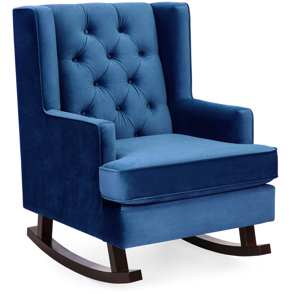 Tufted Upholstered Wingback Rocking Chair – Best Choice Products