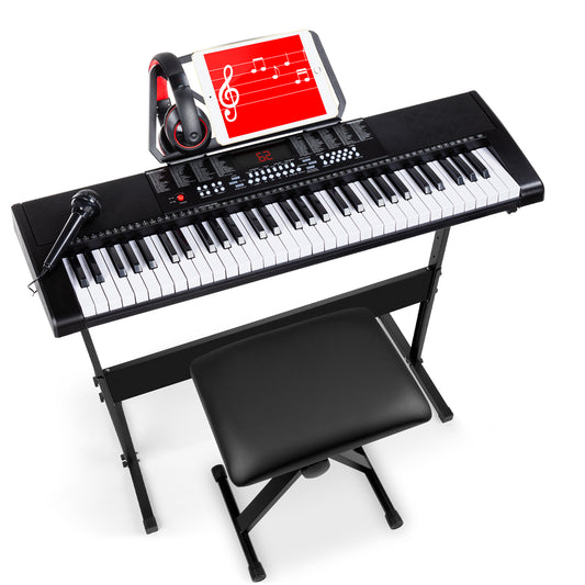  Asmuse 88-Key Full Size Electric Piano Keyboard Set, Digital  Piano with Sustain Pedal, Power Supply, Built-In Speakers, Black : Musical  Instruments