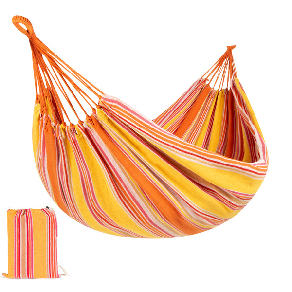 2-Person Brazilian-Style Double Hammock w/ Portable Carrying Bag $13.50