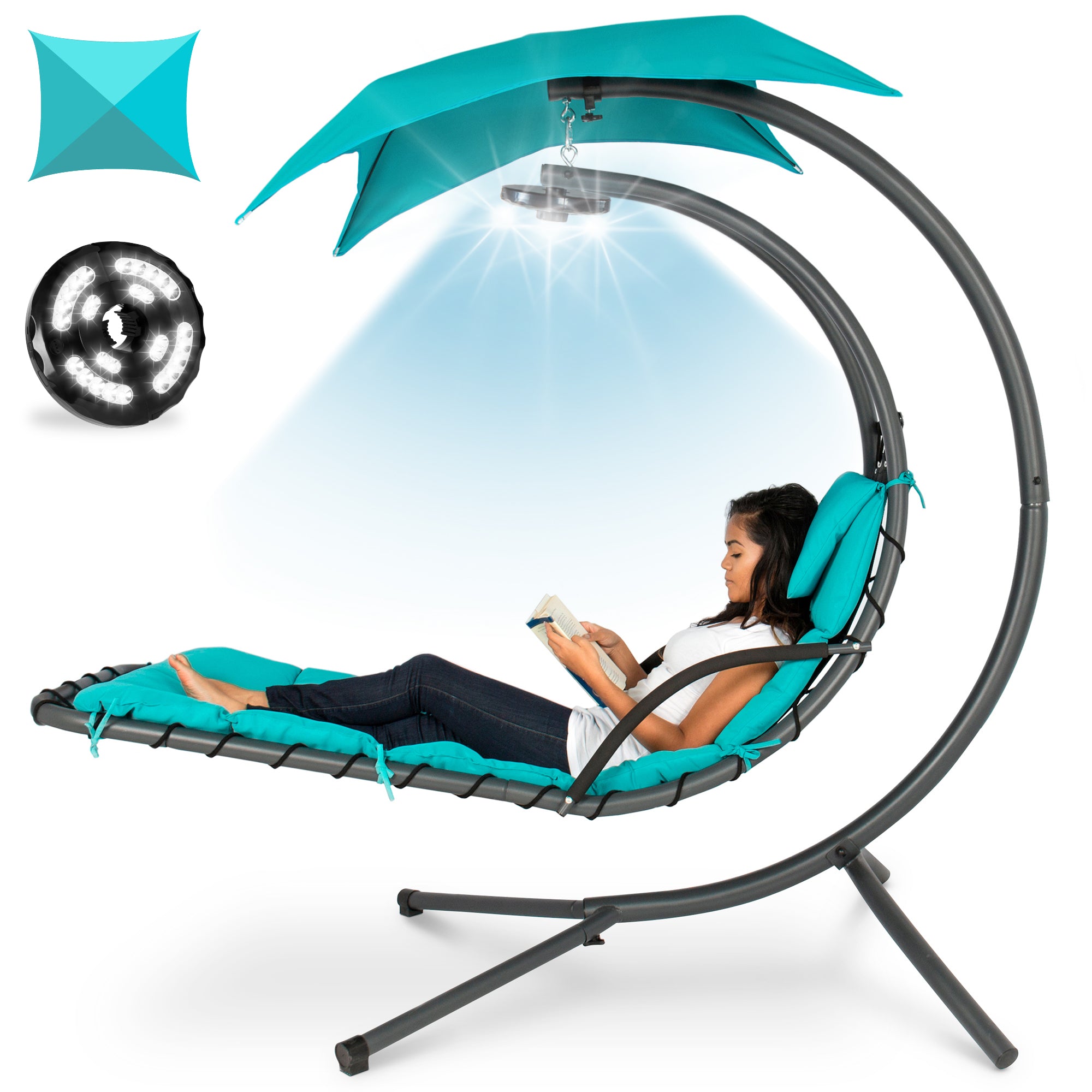 curved reading lounger