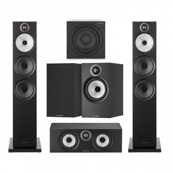 Image of Bowers & Wilkins 603 & 606 S3 5.1 Surround Sound Speaker Package Black