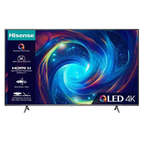 Image of 65" HISENSE 65E7KQTUK PRO Smart 4K Ultra HD HDR QLED TV with Amazon Alexa, Black