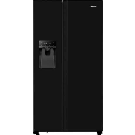 Image of Hisense RS694N4TBE American Style Fridge Freezer Black