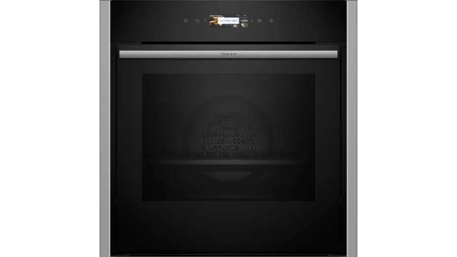 Image of Neff B54CR71N0B N70 Slide and Hide Built-In Electric Single Oven Stainless Steel