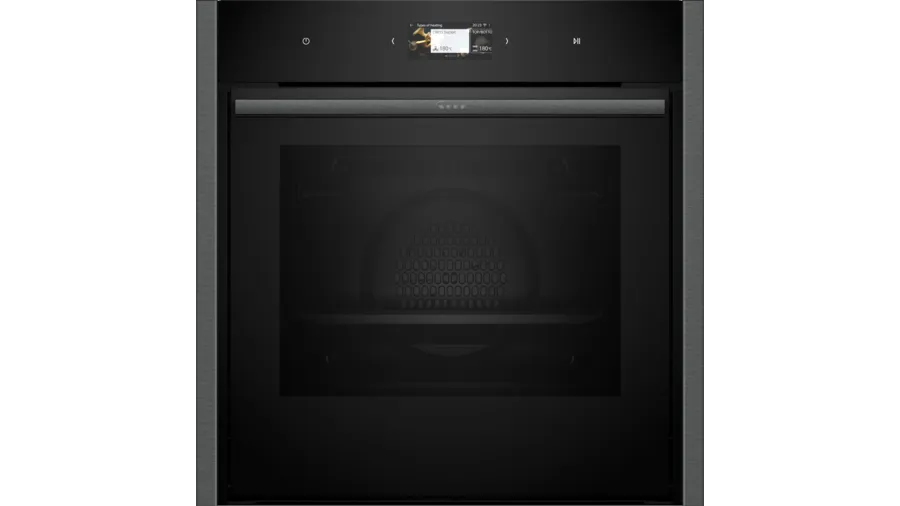 Image of Neff B64CS51G0B N90 Slide and Hide Built-In Electric Single Oven Graphite