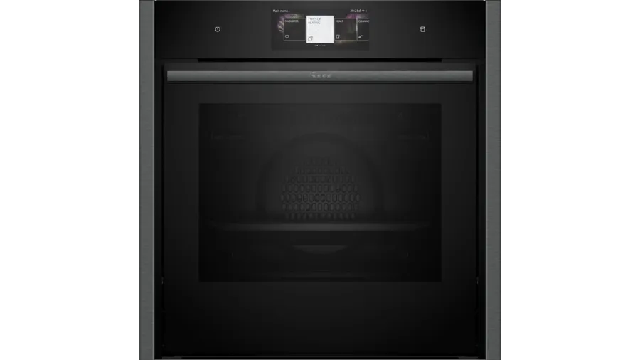 Image of Neff B64FT53G0B N90 Slide and Hide Built-In Electric Single Oven Graphite