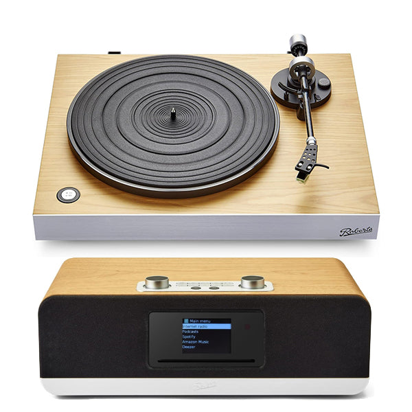 Image of Roberts Stylus Luxe Direct Drive Turntable & Stream 67L All In One Smart Music System