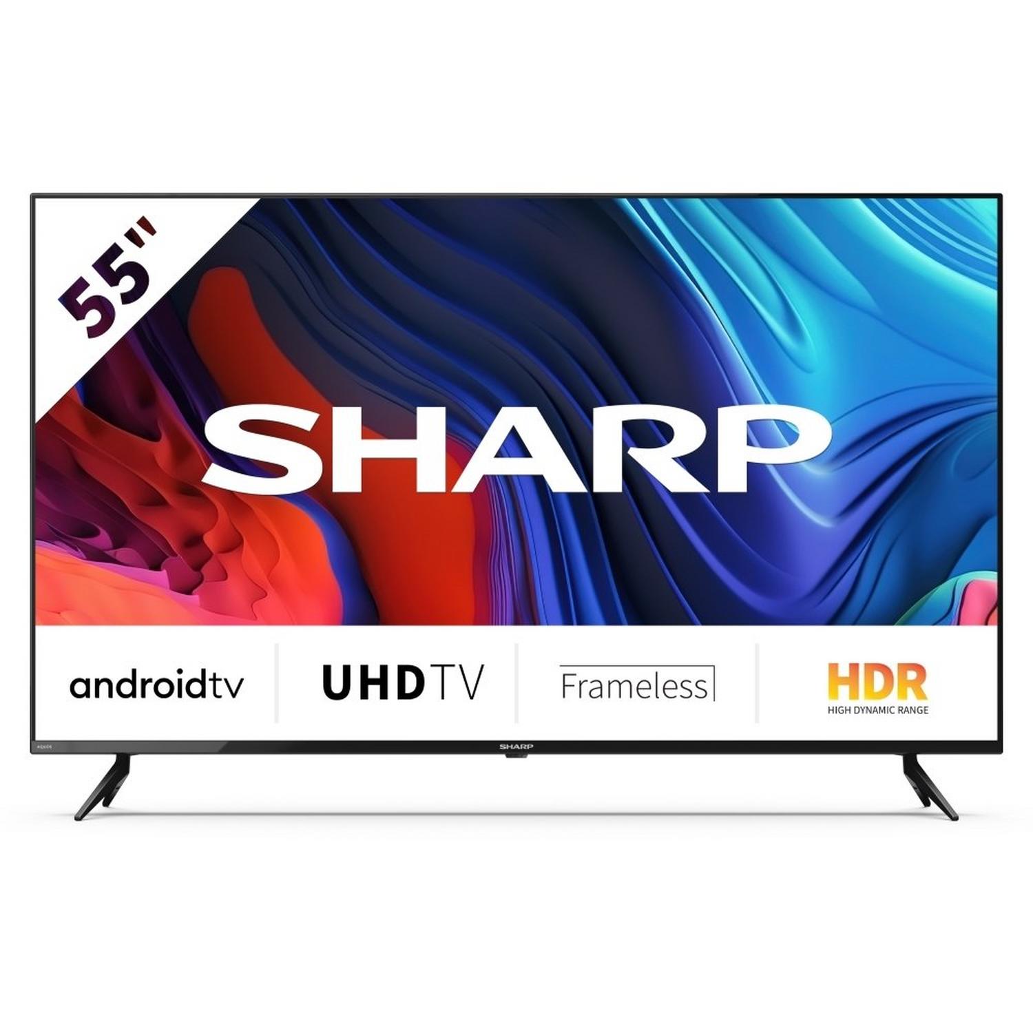 Image of Sharp 4T-C55FP1KL2AB 55 Inch 4K UHD Android Smart TV 2023