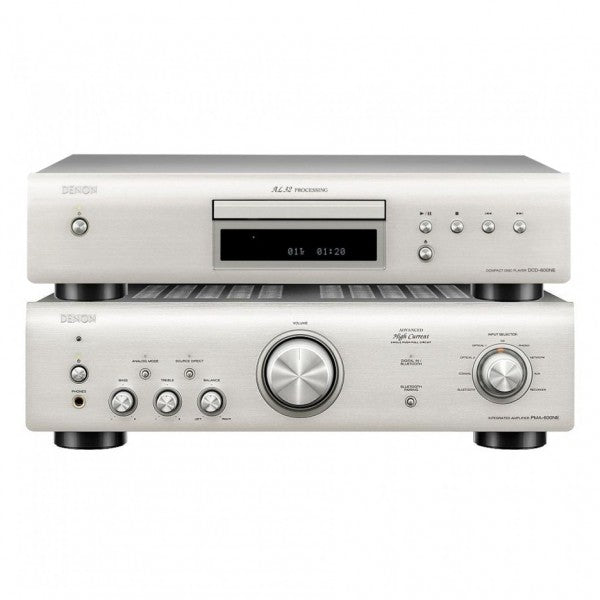 Image of Denon PMA600NE Amp & DCD600NE CD Player Hi-Fi Package Silver