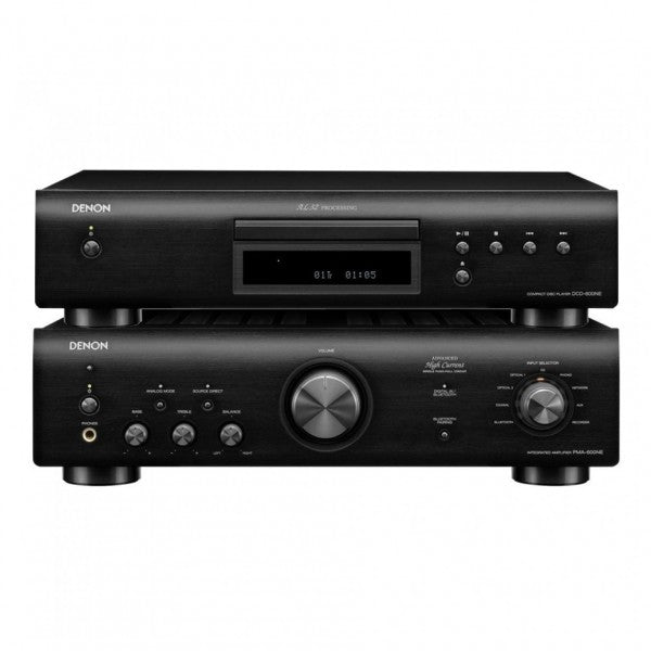 Image of Denon PMA600NE Amp & DCD600NE CD Player Hi-Fi Package Black