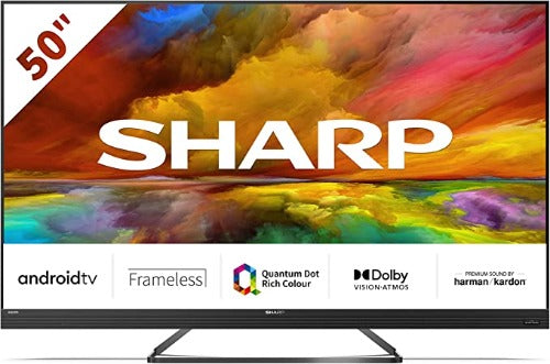 Image of Sharp 4T-C50EQ3KM2AG 50 Inch 4K Ultra HD Smart TV Quantum Dot