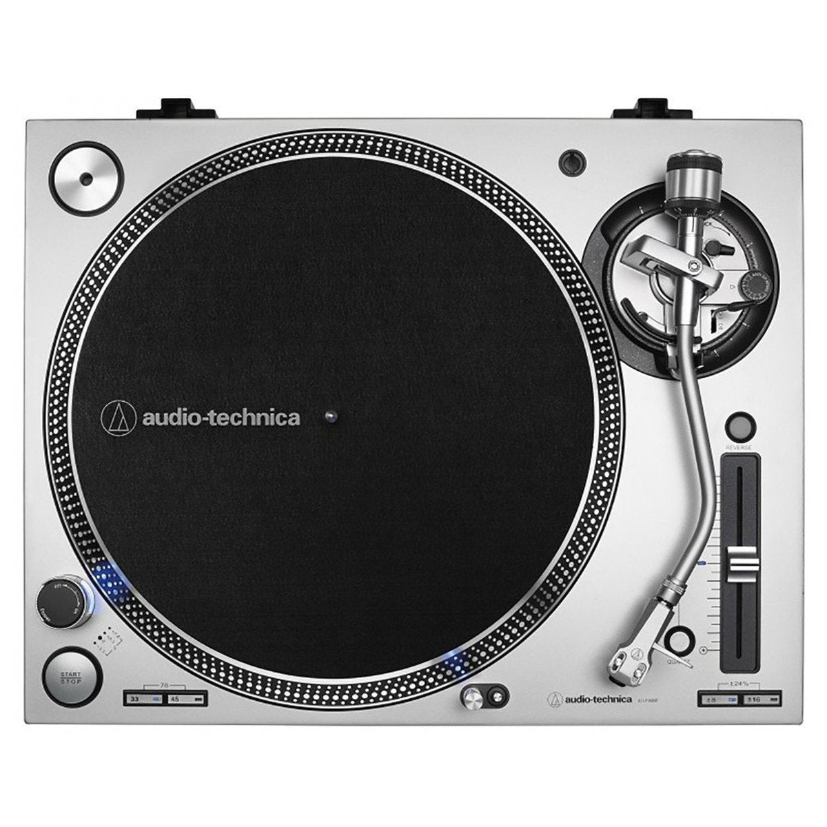 Image of Audio Technica ATLP140XPSVEUK Direct Drive Professional DJ Turntable Silver