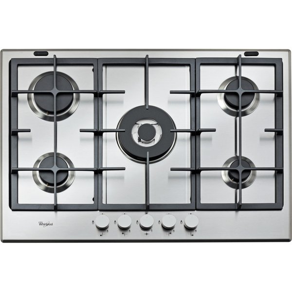 Image of Whirlpool GMA 7522IX Gas Hob 5 Burners 75cm Stainless Steel